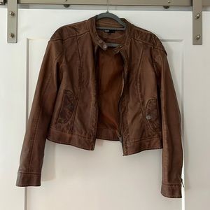 William Rast Brown Leather Jacket